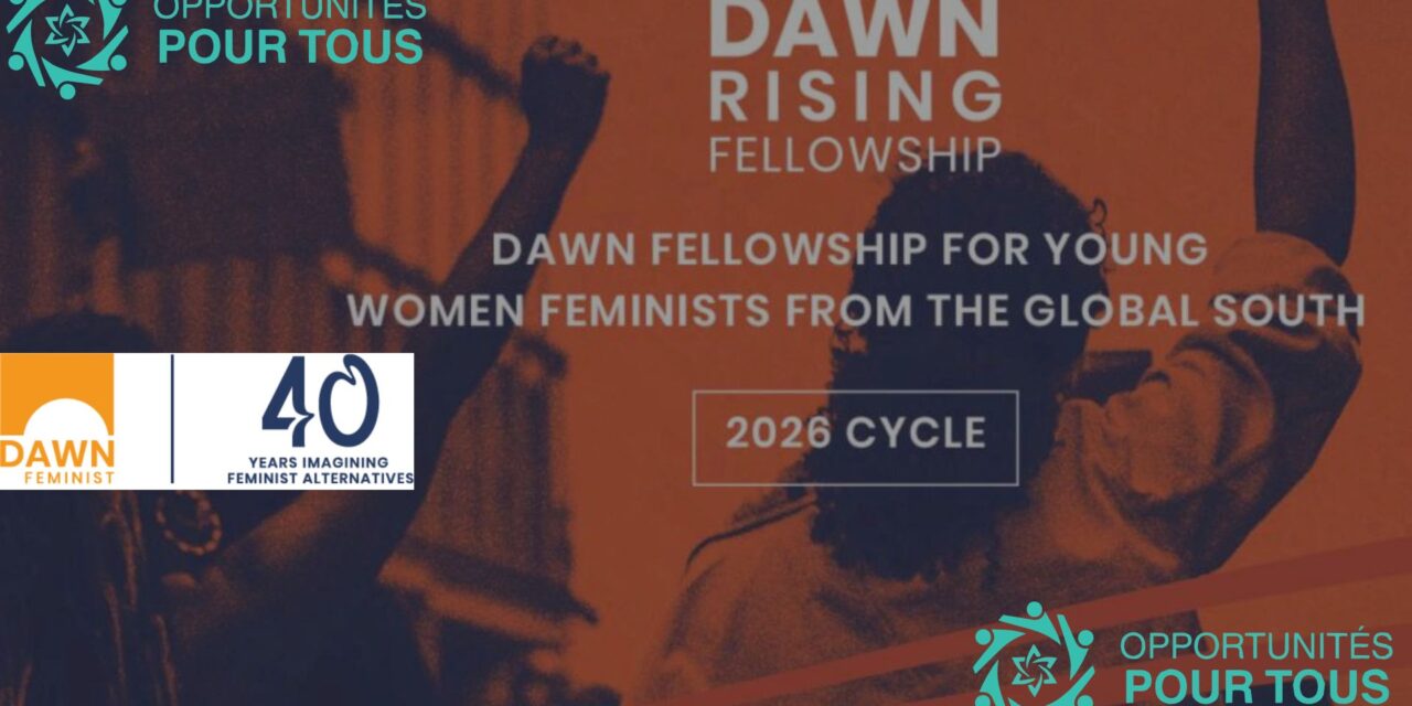 Fellowship pour jeunes femmes féministes du Sud Global – Conflits et Violence Basée sur le Genre