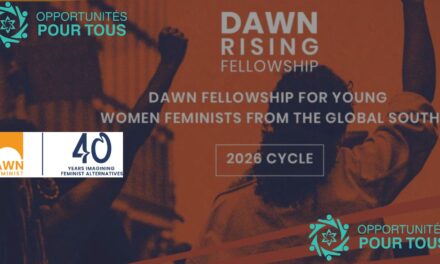 Fellowship pour jeunes femmes féministes du Sud Global – Conflits et Violence Basée sur le Genre