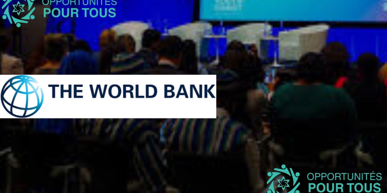 Concours de Pitch pour le Sommet des Jeunes de la Banque Mondiale 2026 – Washington, DC / Inscription avant le 12 mars 2026