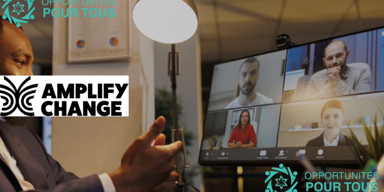 Offre d’emploi : Chargé(e) de Communication chez AmplifyChange – Paris / Télétravail possible