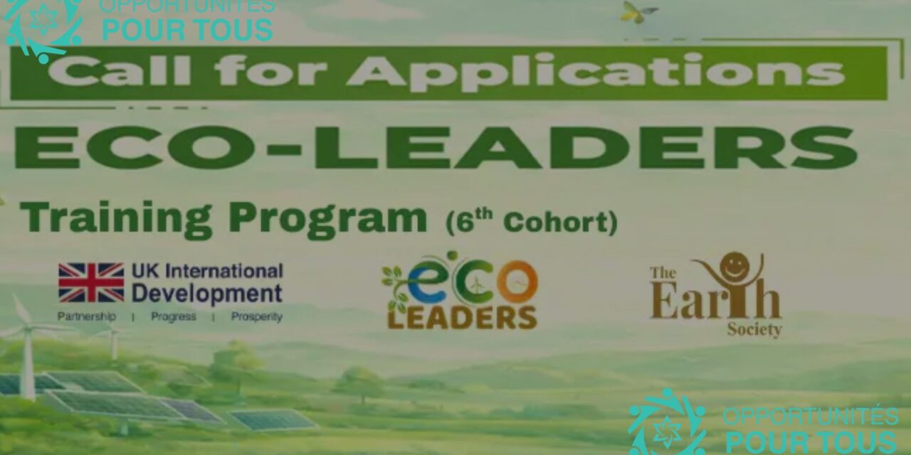 Programme de formation Eco-Leaders 2026 – Soutenez le leadership climatique