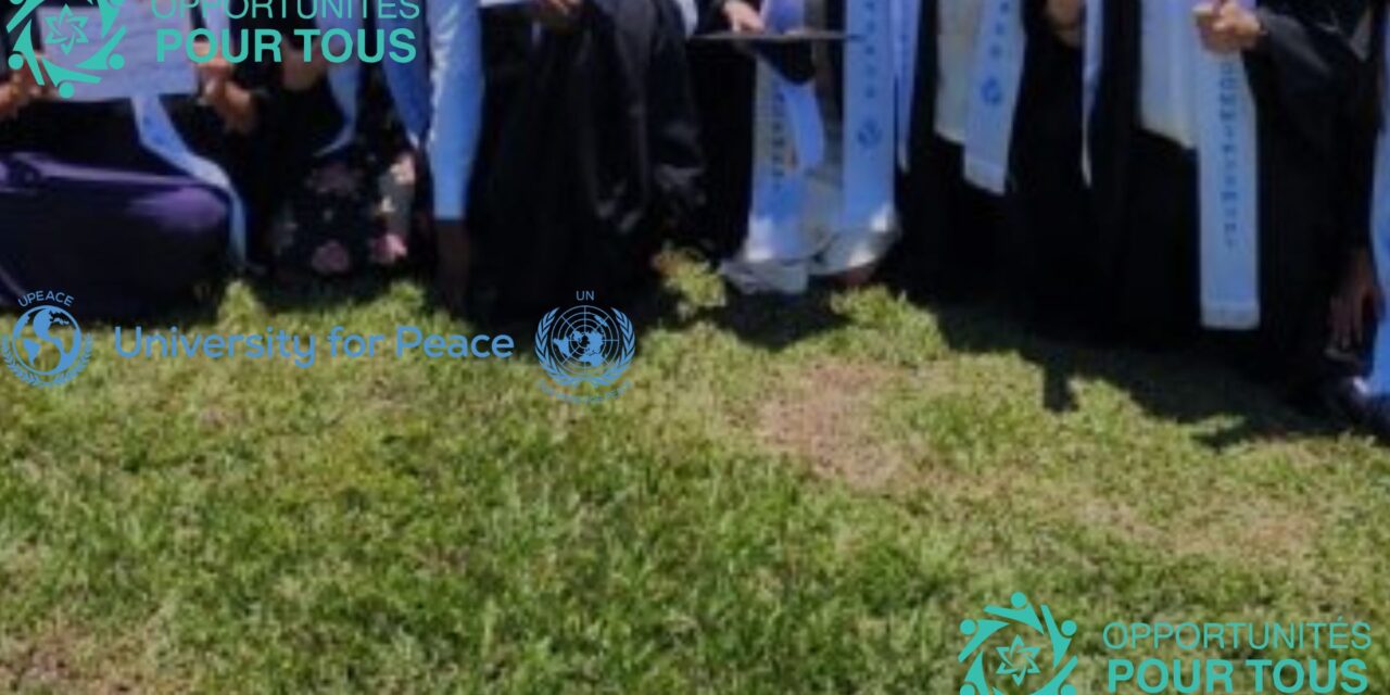 Opportunités de bourses pour étudier la paix, la durabilité ou les droits de l&rsquo;homme à l&rsquo;UN-mandated University