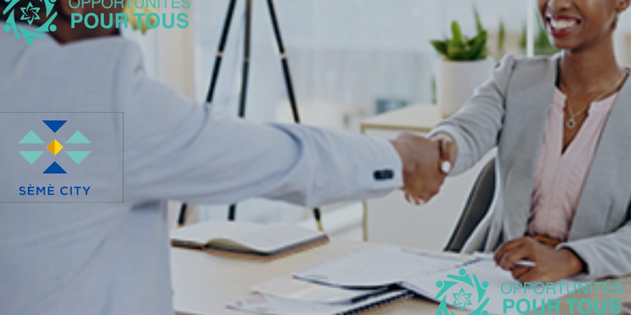 Offre de Responsable des Ressources Humaines – Sèmè City / Recrutement
