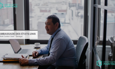 Ambassade des États-Unis au Sénégal recrute un Work Control Clerk