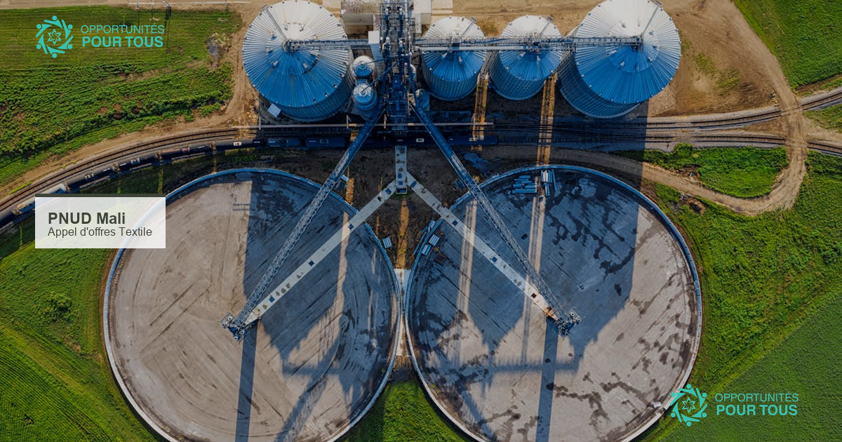 PNUD Mali lance un appel d&rsquo;offres pour réhabiliter une station de traitement textile