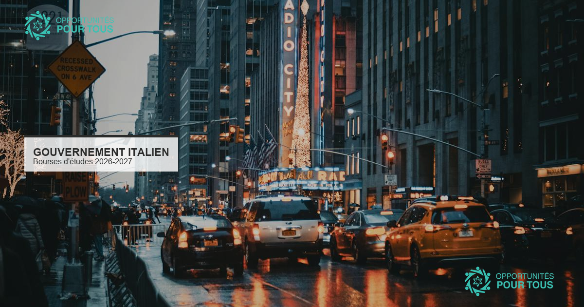 Bourses du gouvernement italien pour étudiants étrangers 2026-2027