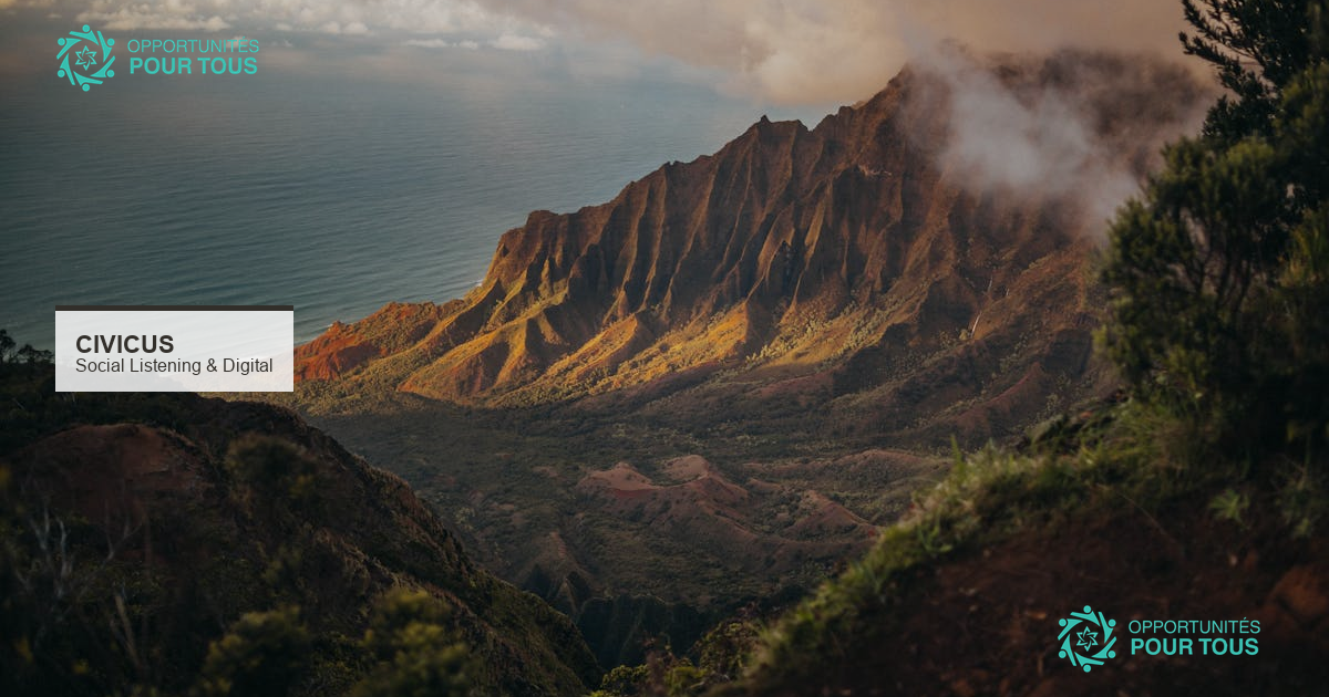 CIVICUS recrute un expert en écoute sociale et manipulation numérique