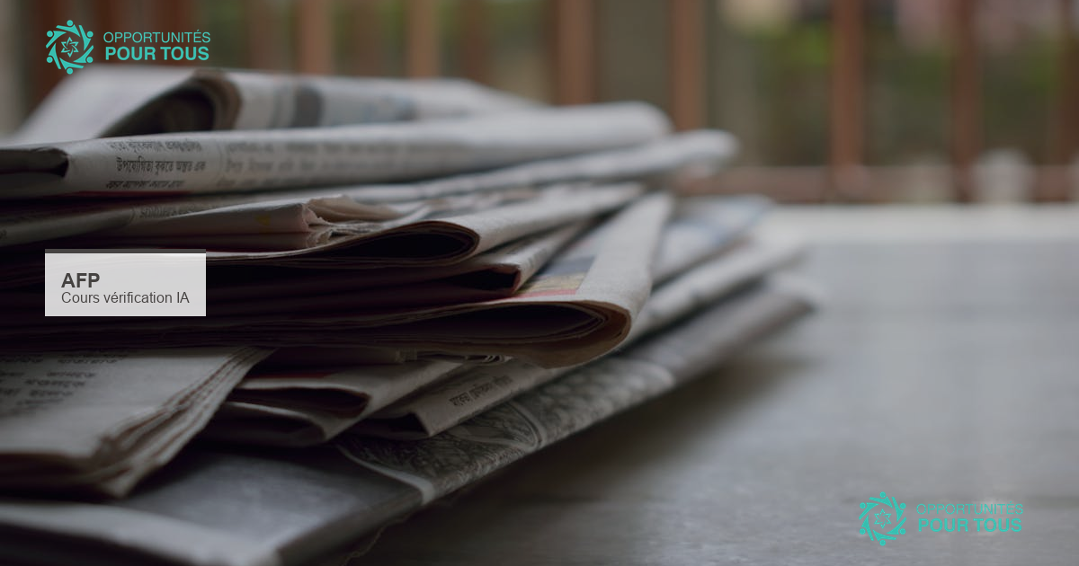 Cours gratuit AFP : identifier et vérifier les contenus générés par l&rsquo;IA