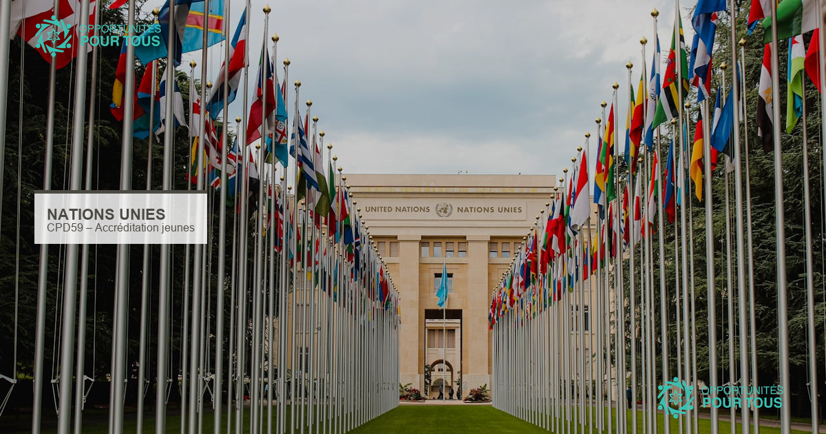 CPD59 : obtenez une accréditation pour participer à la Commission sur la population et le développement