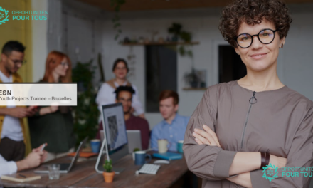 ESN recrute un Youth Projects Trainee à Bruxelles : jeunesse et événementiel