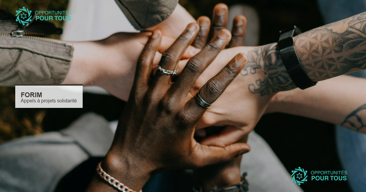 FORIM : 5 appels à projets solidarité internationale pour les diasporas – mars 2026