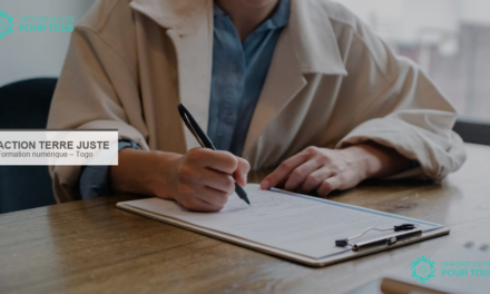 Formation gratuite en numérique pour jeunes filles au Togo – Action Terre Juste