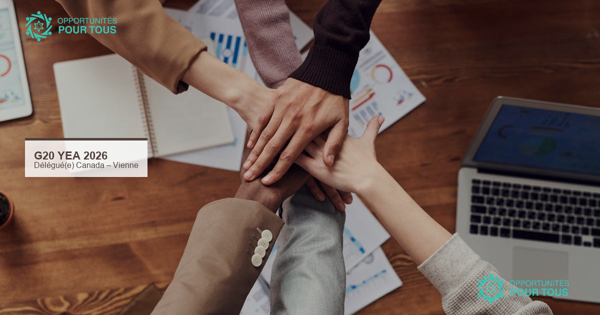 G20 YEA 2026 – Représentez le Canada au Sommet de Vienne (Futurpreneur)