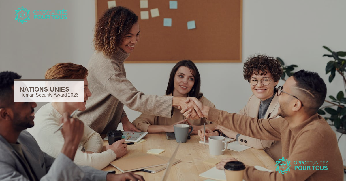Human Security Award 2026 : prix pour programmes des Nations Unies