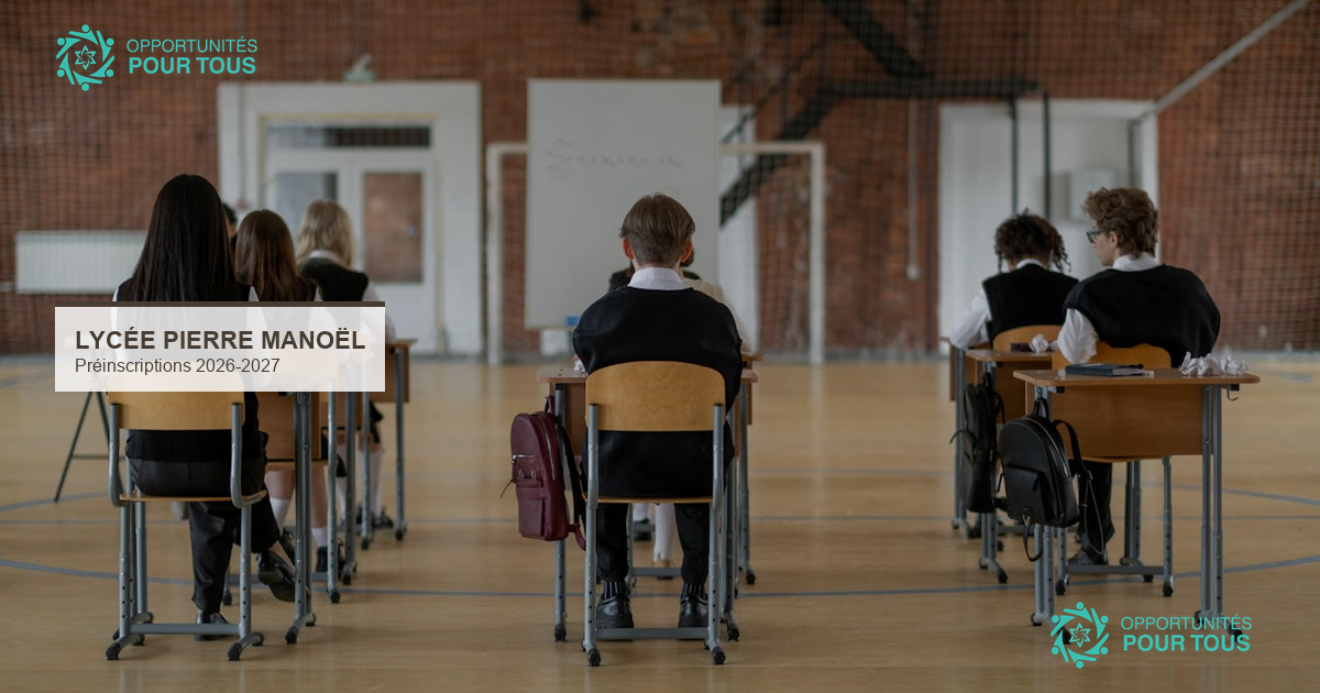 Lycée International Français Pierre Manoël Talon : préinscriptions 2026-2027 ouvertes