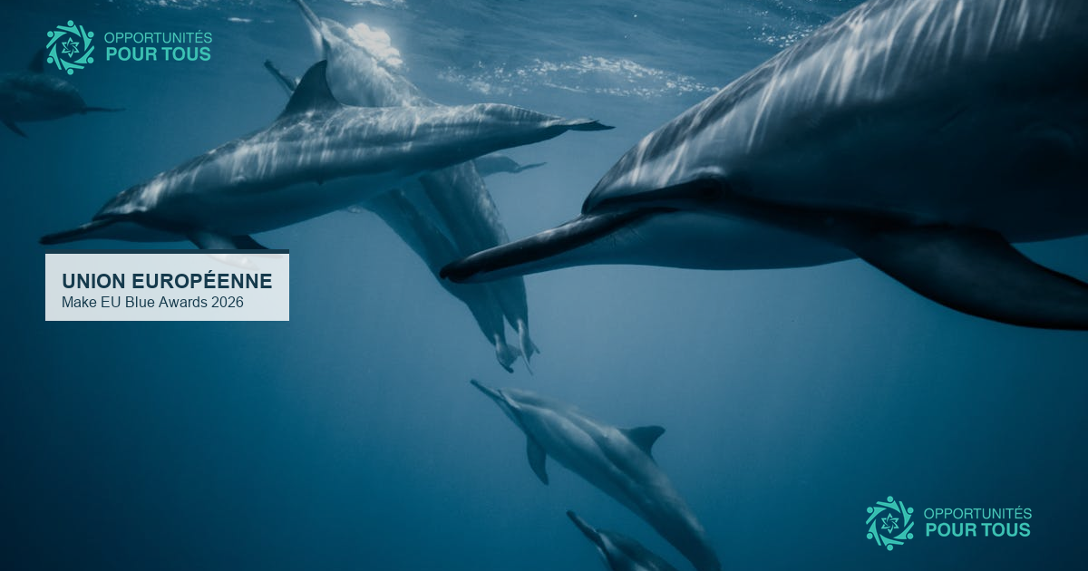 Make EU Blue Awards 2026 : soumettez votre projet pour l&rsquo;économie bleue
