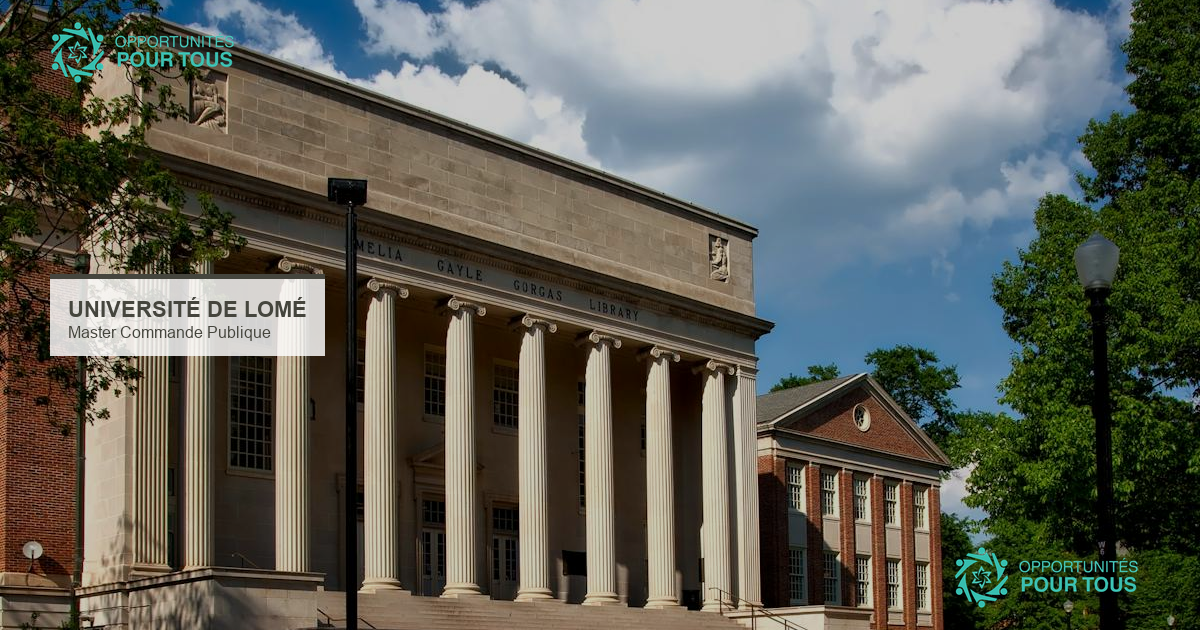 Master Ingénierie de la Commande Publique à l&rsquo;Université de Lomé 2026-2027