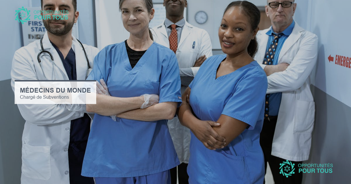 Médecins du Monde Espagne recrute un Chargé de Subventions au Burkina Faso