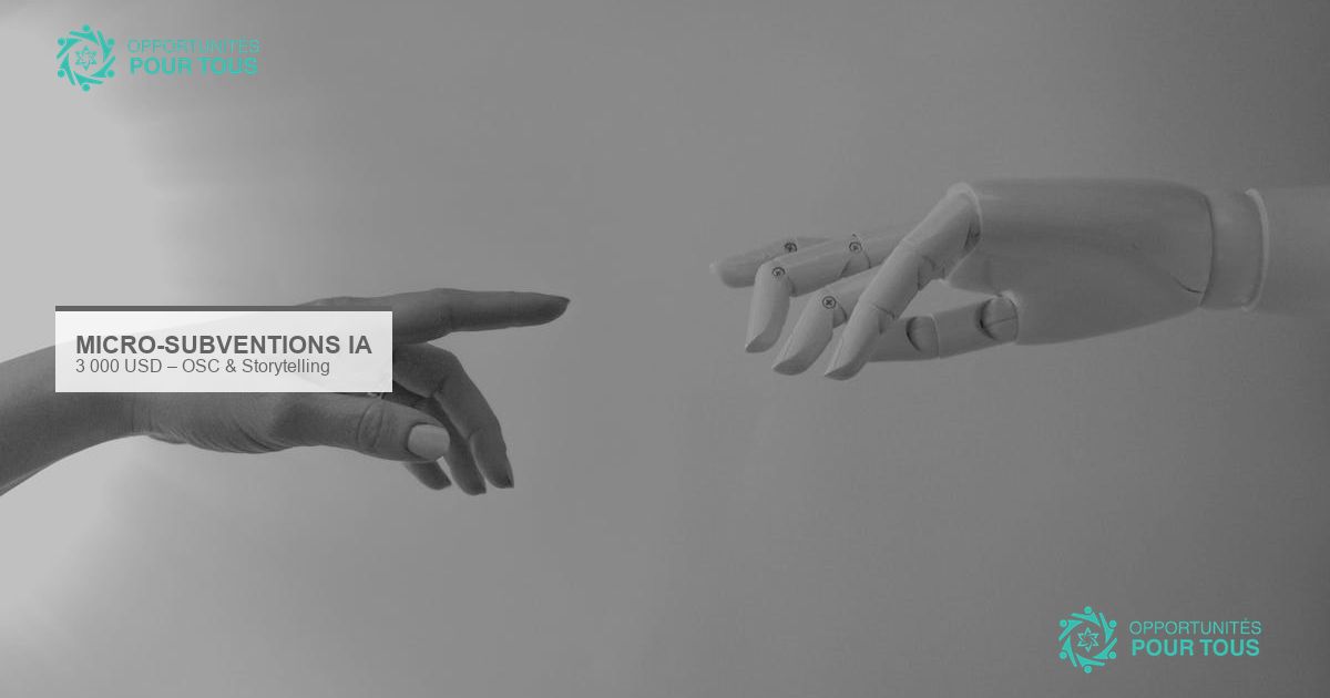 5 micro-subventions de 3 000 $ pour intégrer l&rsquo;IA dans vos projets sociaux