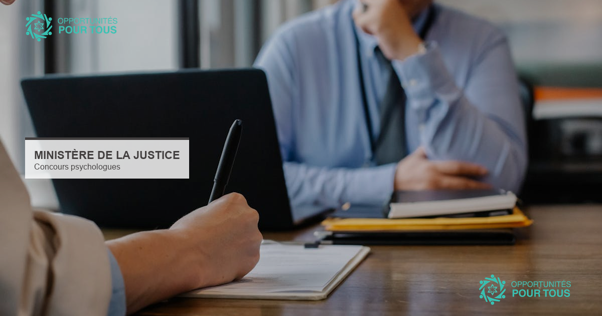 Ministère de la Justice (France) recrute des psychologues cliniciens par concours