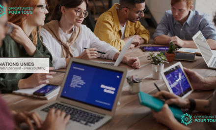 Nations Unies : Data Specialist pour le Peacebuilding Impact Hub (télétravail, 6 mois)