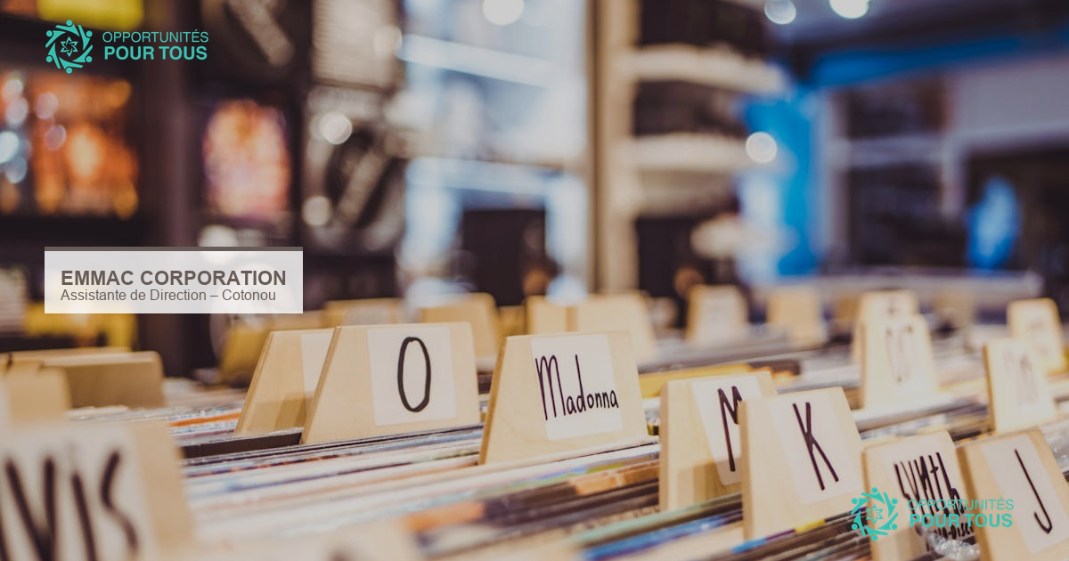 Recrutement Assistante de Direction – EMMAC Corporation Cotonou