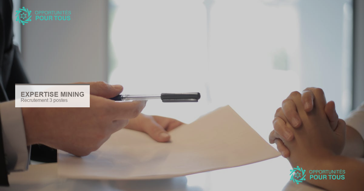 Recrutement comptable contrôleur financier chargé communication Expertise Mining