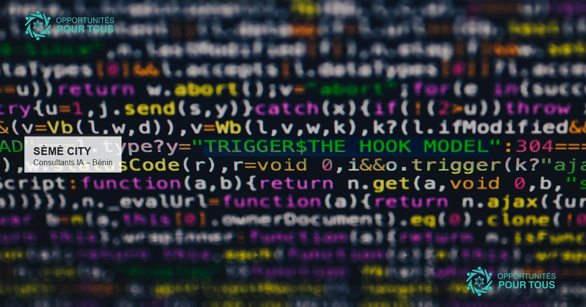 Sèmè City recrute 8 consultants en intelligence artificielle pour collégiens et lycéens au Bénin