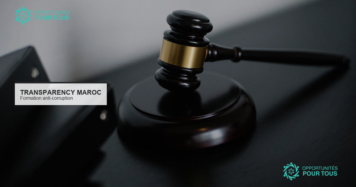 Formation Transparency Maroc : lutte contre la corruption, concepts et instruments