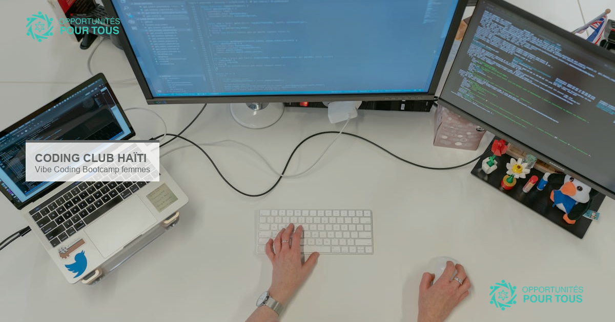 Vibe Coding Bootcamp Haïti : formation gratuite pour femmes en développement web et IA