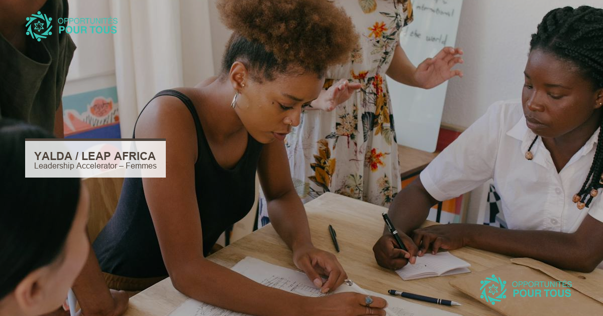 Leadership Accelerator Programme YALDA/LEAP Africa pour jeunes femmes africaines
