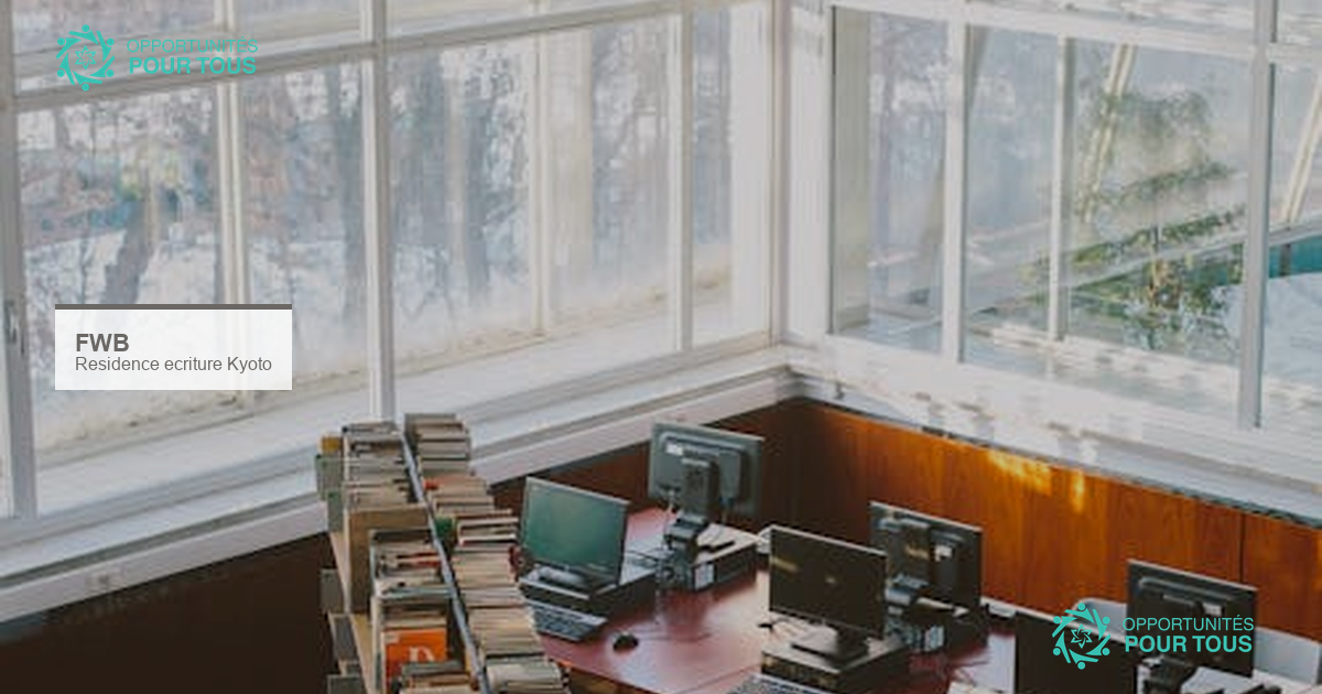 Résidence d&rsquo;écriture littéraire à Kyoto 2026 – Fédération Wallonie-Bruxelles