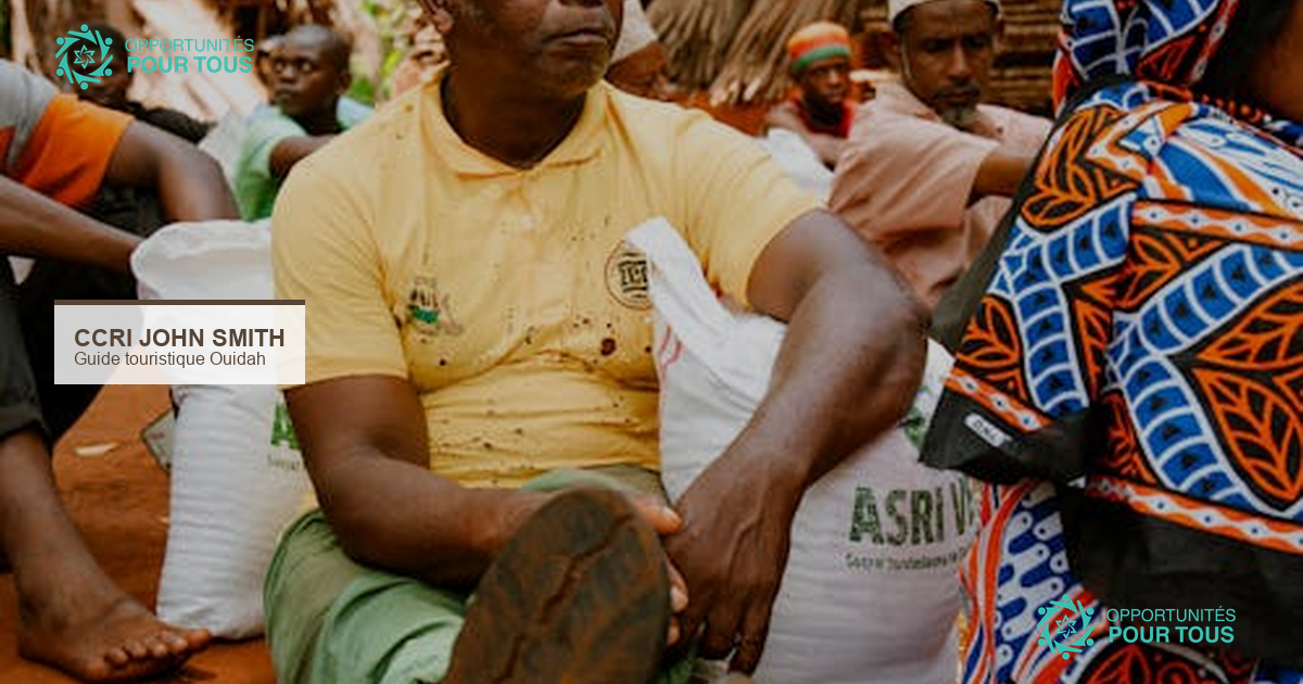 CCRI John Smith – Formation professionnelle en guidage touristique à Ouidah (18-25 ans)