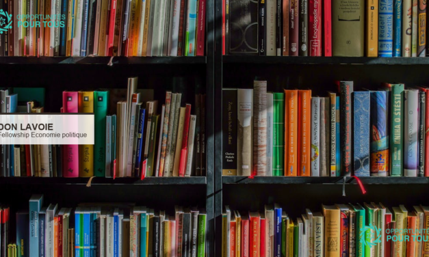Don Lavoie Fellowship 2026-2027 – Programme en économie politique