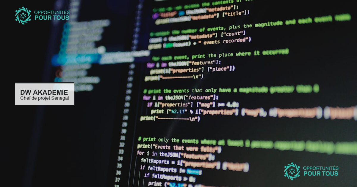 Recrutement – Chef de projet | DW Akademie au Sénégal