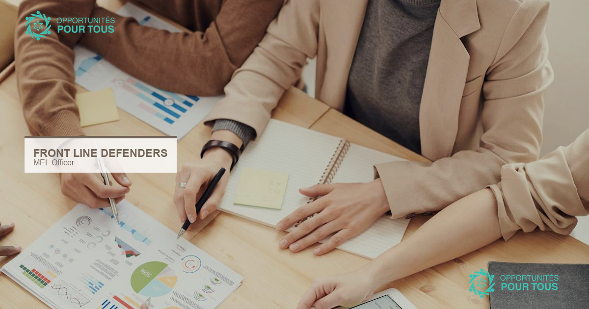 Front Line Defenders recrute un MEL Officer (suivi-évaluation et apprentissage)