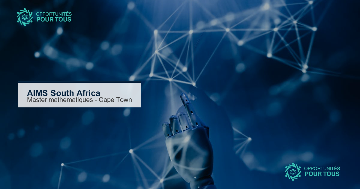 AIMS South Africa : Master en sciences mathématiques entièrement financé à Cape Town 2026-2027
