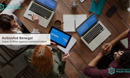 ActionAid Senegal : appel d&rsquo;offres pour le recrutement d&rsquo;une agence de communication