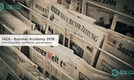 IACA Summer Academy 2026 : nouvelle date limite au 10 mai pour le programme international anti-corruption