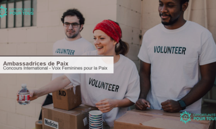 Concours International Ambassadrices de Paix 2026 : elever des voix feminines pour batir la paix