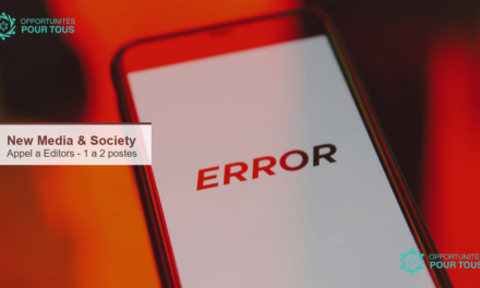 New Media & Society : appel a candidatures pour 1 a 2 Editors d&rsquo;une revue de reference en medias et culture numeriques