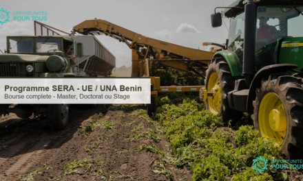 Programme SERA : bourses completes UE pour les etudiants beninois en agriculture, environnement et climat
