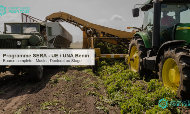 Programme SERA : bourses completes UE pour les etudiants beninois en agriculture, environnement et climat