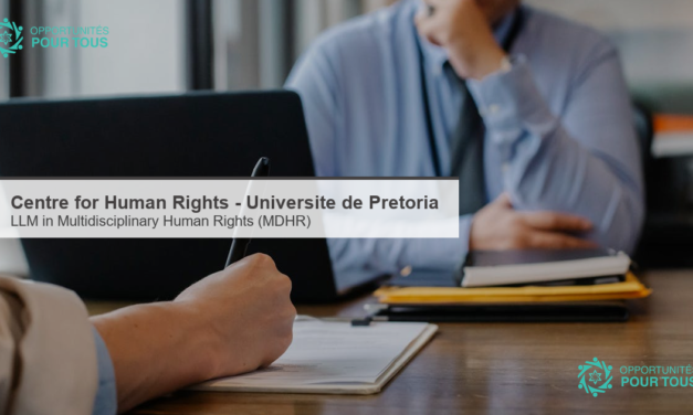 Universite de Pretoria : LLM in Multidisciplinary Human Rights (MDHR) – candidatures ouvertes