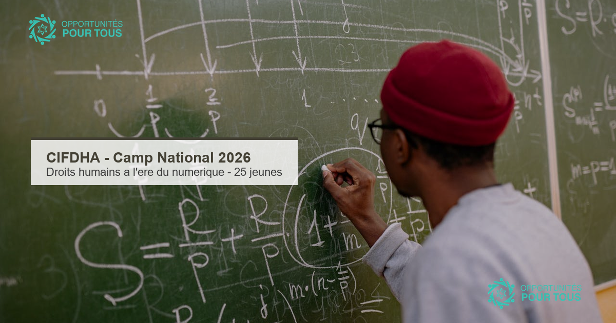 CIFDHA – Camp National 2026 : 25 jeunes selectionnes sur les Droits Humains a l&rsquo;ere du numerique
