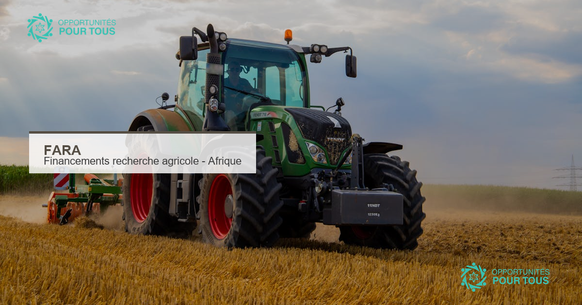FARA : financements et événements pour la recherche agricole en Afrique – avril 2026