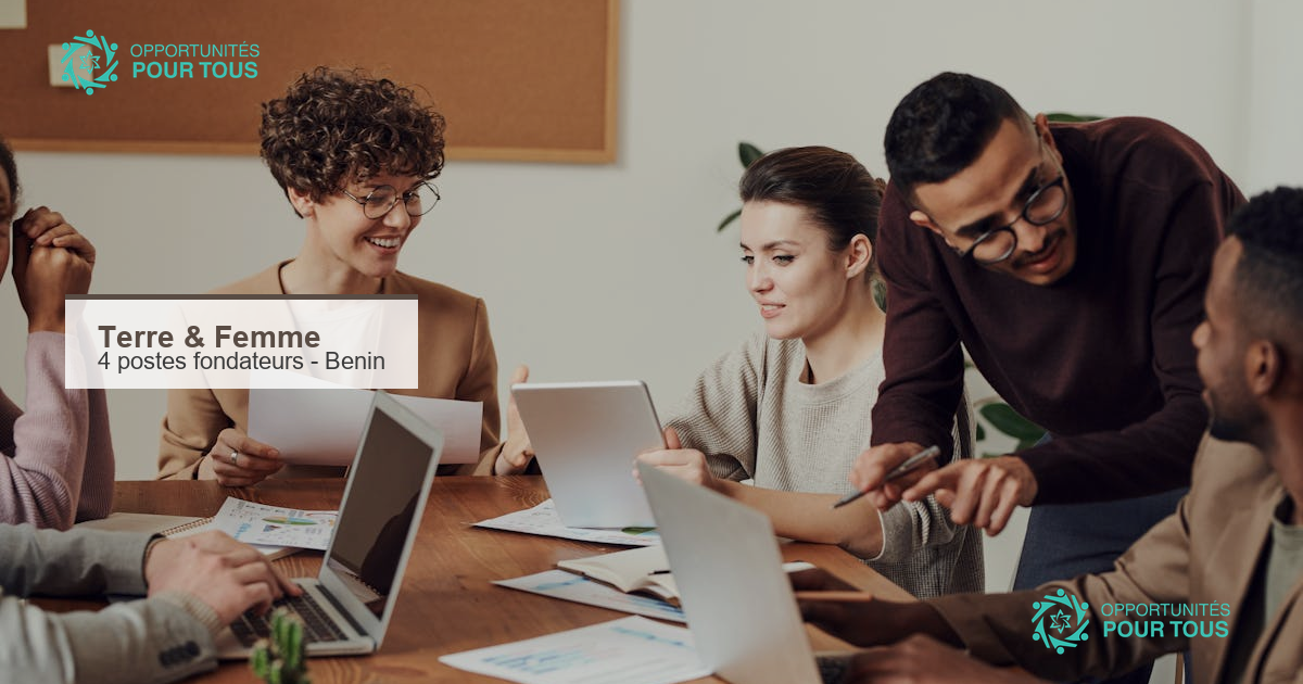 Terre & Femme au Bénin recrute 4 cofondateurs pour la justice climatique et les droits des femmes