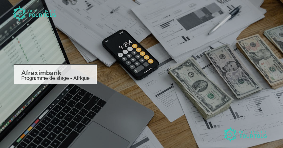 Programme de stage Afreximbank 2026 : jusqu&rsquo;à 6 mois dans le commerce africain