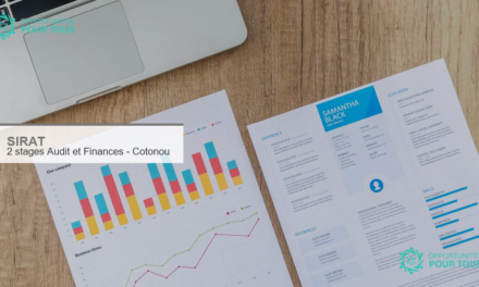 SIRAT recrute 2 stagiaires en audit interne et trésorerie à Cotonou – 6 mois