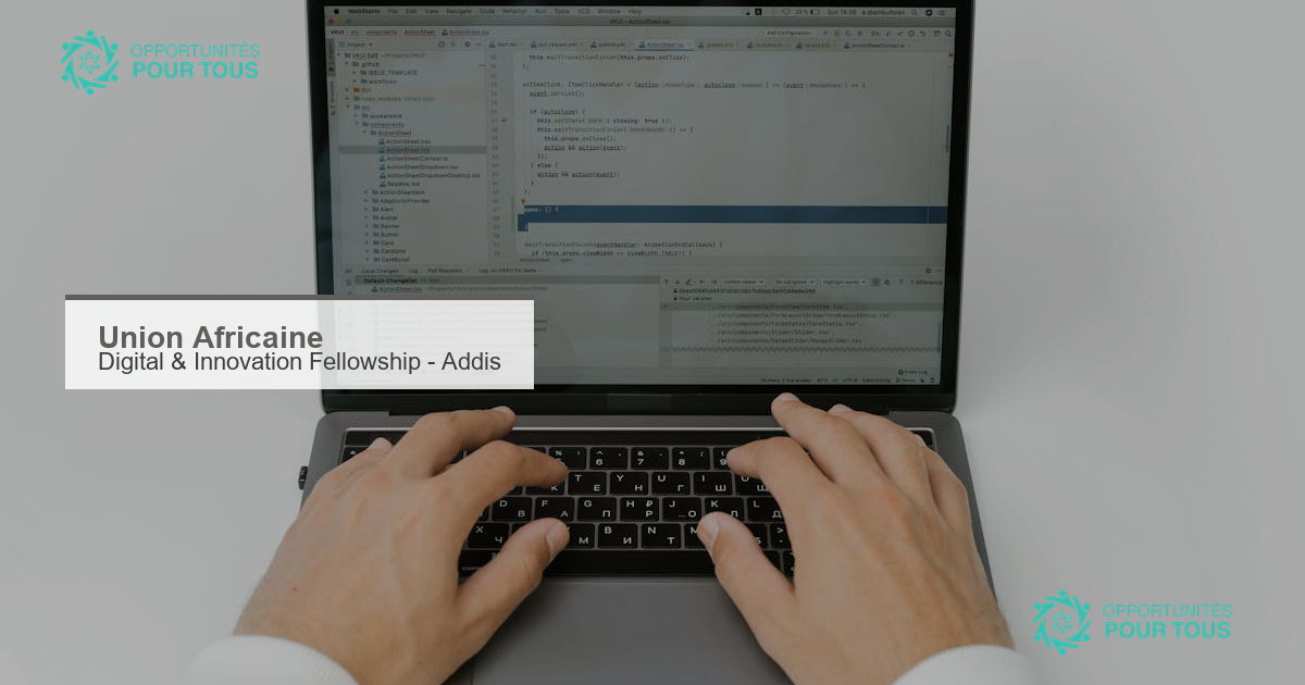 AU Digital & Innovation Fellowship 2026-2027 : 12 mois financés à Addis-Abeba pour jeunes Africains